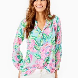 NWOT Lilly Pulitzer Elsa Top Multi Blossom XL